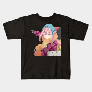 Nadeshiko wants to go camping! Kids T-Shirt